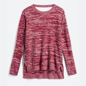 Women's Crew Neck Sweater with Back Detail